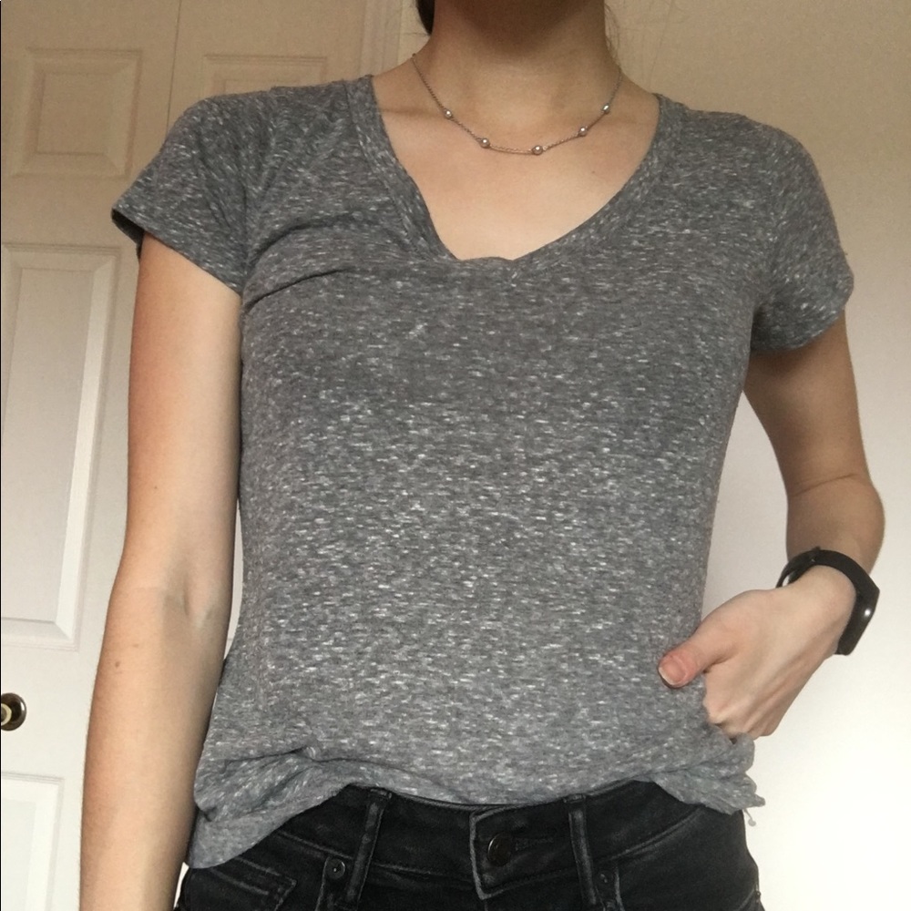 👚2/$15 Grey v-neck tee from Hollister